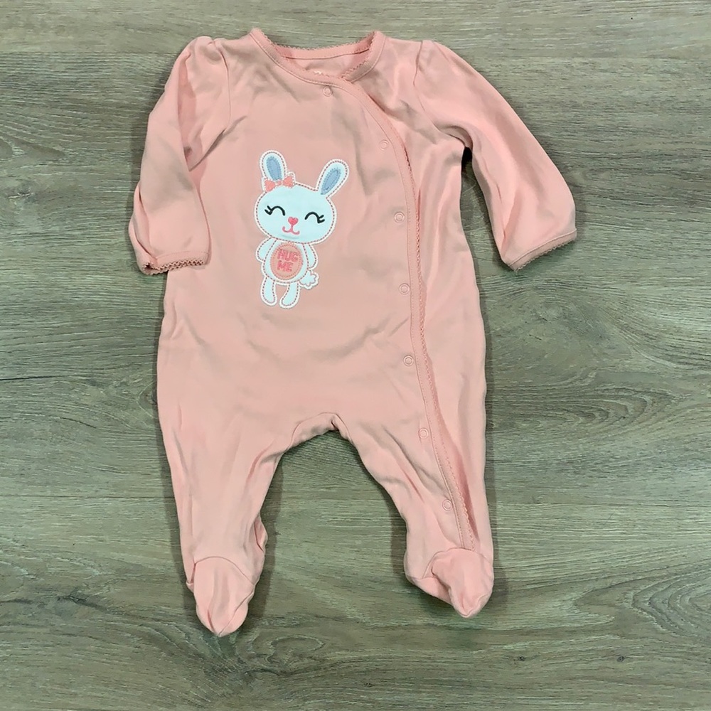 Baby girl button up onesie